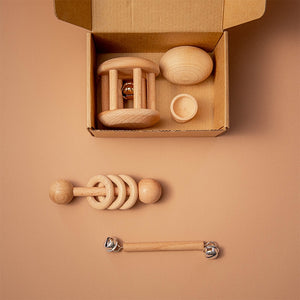 Wooden baby toy set