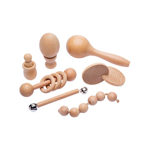 Wooden baby toy set