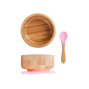 Baby Bamboo Bowl and Silicone Spoon