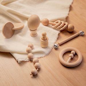 Wooden baby toy set