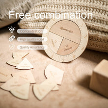 Load image into Gallery viewer, Wooden Clock puzzle