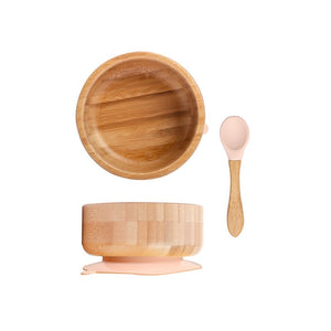 Baby Bamboo Bowl and Silicone Spoon