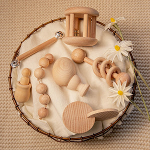 Wooden baby toy set