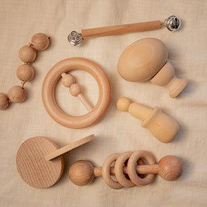 Wooden baby toy set