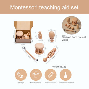 Wooden baby toy set