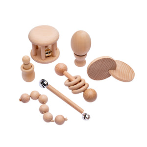 Wooden baby toy set
