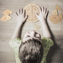 Load image into Gallery viewer, Wooden Clock puzzle
