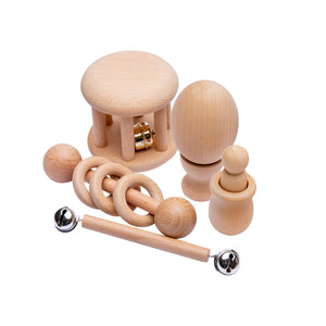 Wooden baby toy set