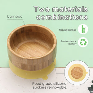 Baby Bamboo Bowl and Silicone Spoon