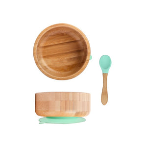 Baby Bamboo Bowl and Silicone Spoon