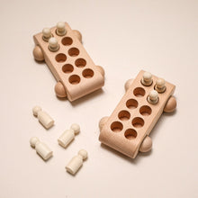 Load image into Gallery viewer, Wooden bus with little people