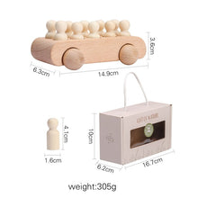 Load image into Gallery viewer, Wooden bus with little people