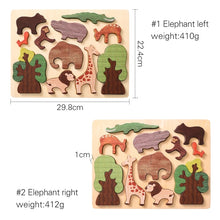 Load image into Gallery viewer, Wooden Forest Animal puzzle