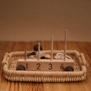 Wooden Building Blocks Car