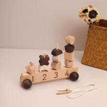 Load image into Gallery viewer, Wooden Building Blocks Car
