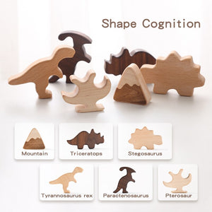Wooden dinosaur puzzle