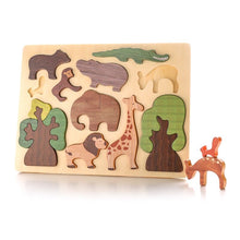 Load image into Gallery viewer, Wooden Forest Animal puzzle