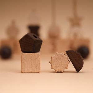 Wooden Building Blocks Car
