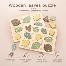Load image into Gallery viewer, Wooden leaft puzzle