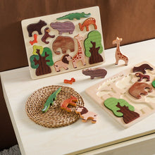 Load image into Gallery viewer, Wooden Forest Animal puzzle