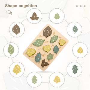 Wooden leaft puzzle
